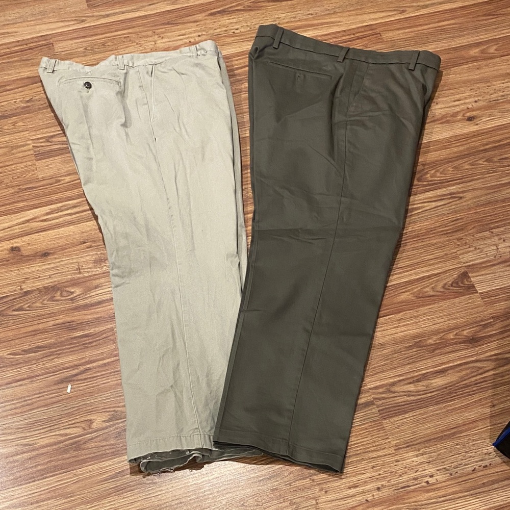Dockers Men's Beige and Dockers Dark Green Chinos